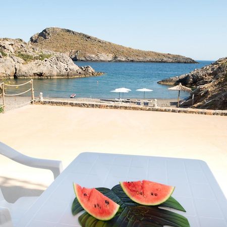 Beachfront Studio Kyma West ~ Crete'S Hidden Gem Kali Limenes Zewnętrze zdjęcie